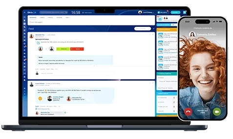 Imagem do Módulo de Colaboração do Bitrix24